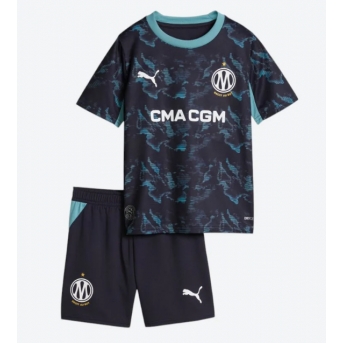 Billige Fotballdrakt Olympique de Marseille Replika Bortedraktsett Barn 2026-27 Kortermet (med bukser)